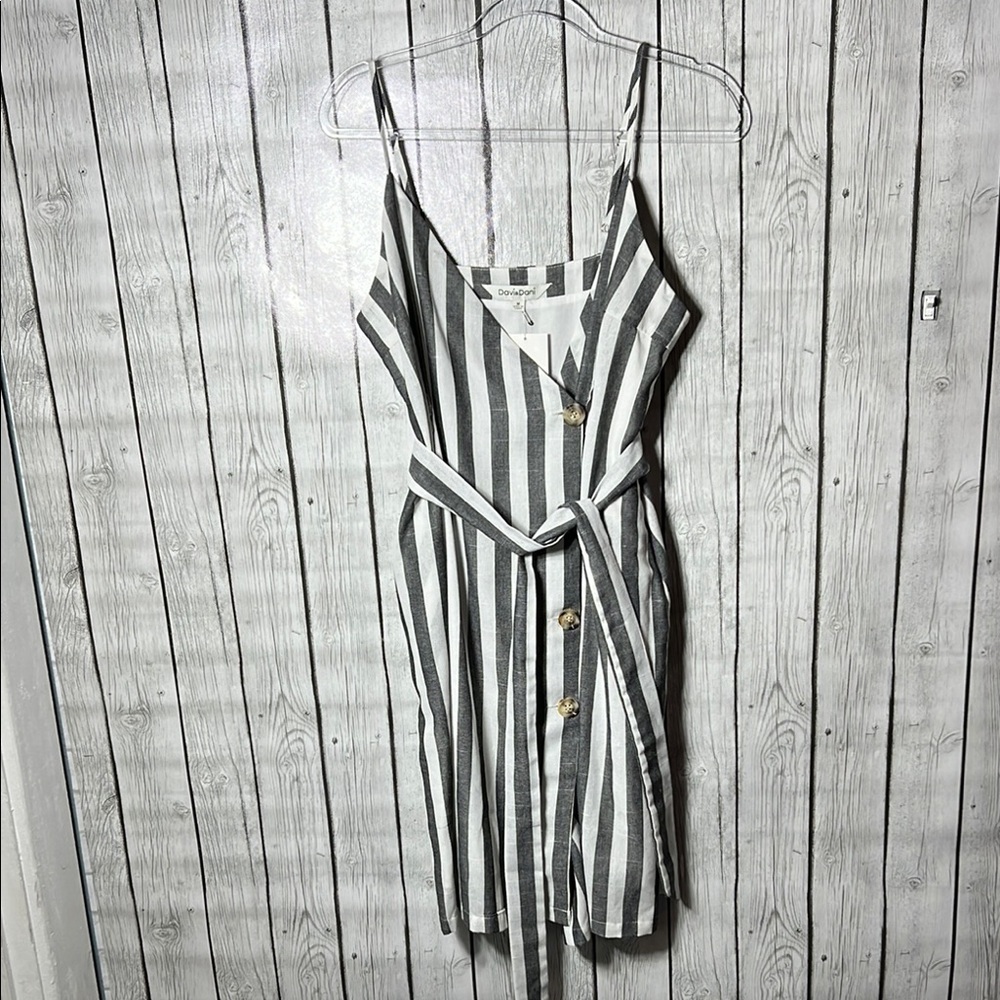 Davi & Dani Stripe Cami Dress size Medium